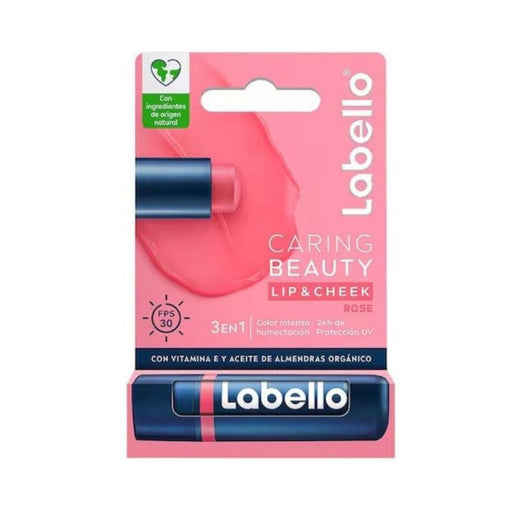 Labello Caring Rose 12/4.8G - Farmacias Arrocha