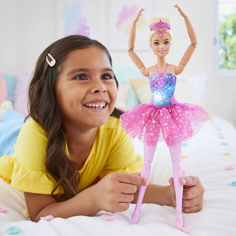Barbie Barbie Bailarina Luces Brillantes Tutú Rosa - Farmacias Arrocha