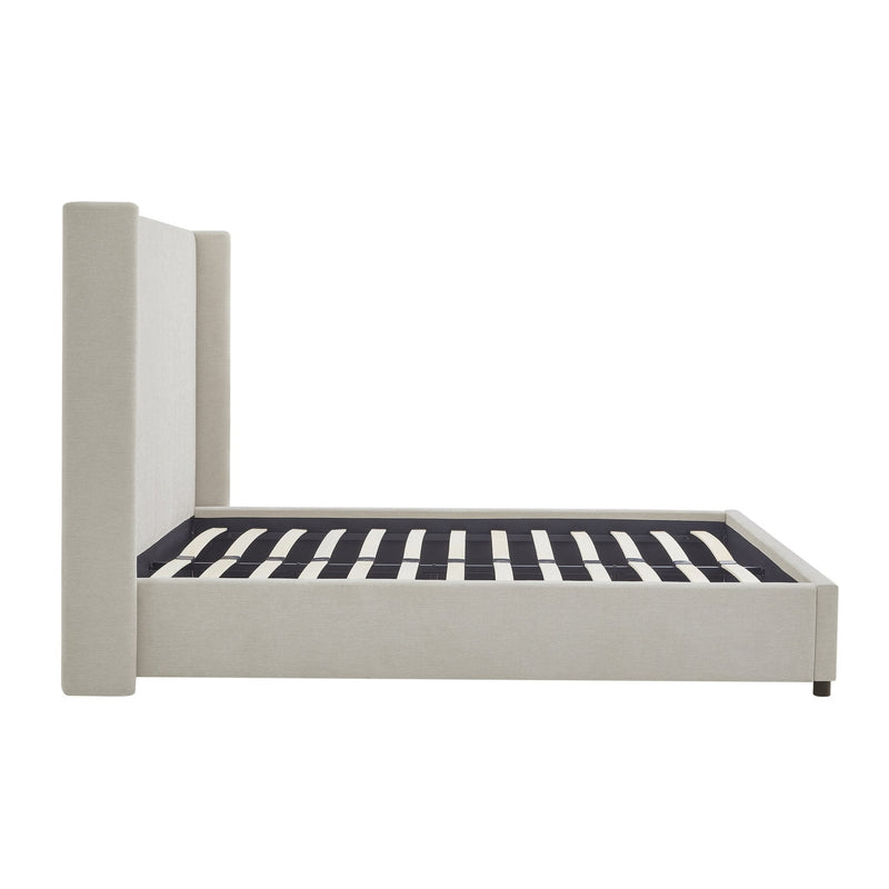 Cama tapizada con respaldar en lateral Beige - Farmacias Arrocha