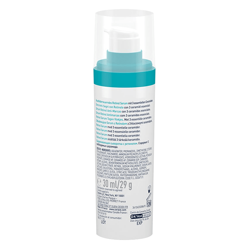 Cerave Serum Retinol Antimarcas para piel con tendencia a imperfecciones 1oz - Farmacias Arrocha