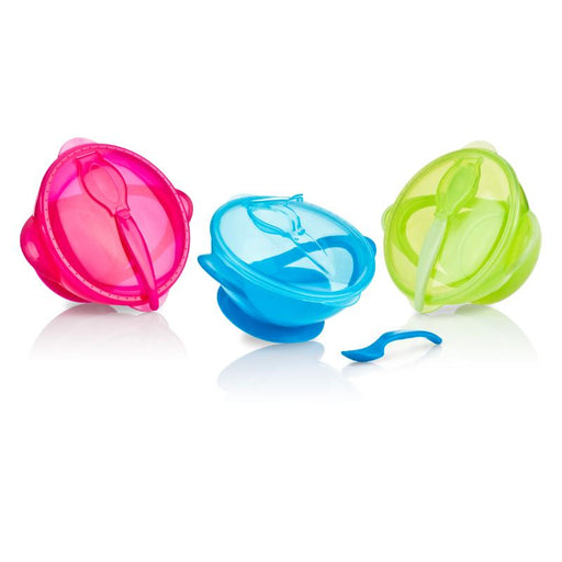 Nuby Plato Hondo con Succion y Cuchara - Farmacias Arrocha