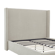 Cama tapizada con respaldar en lateral Beige - Farmacias Arrocha