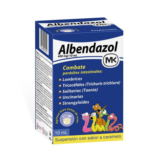 Albendazol Susp. 400Mg - 10Ml  X 10Ml - Farmacias Arrocha