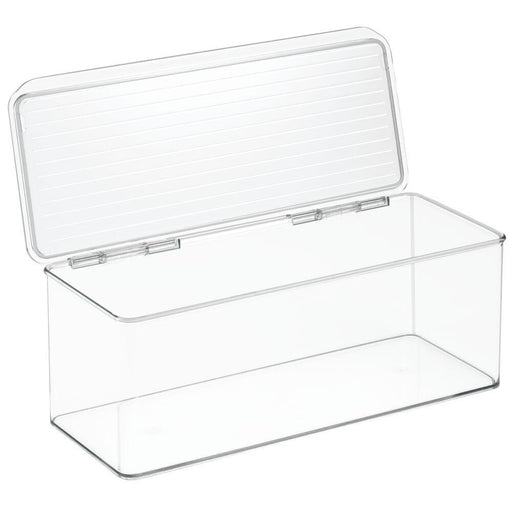 iDesign Recipiente Con Tapa, Apilable 5.5"X13"X5" - Farmacias Arrocha