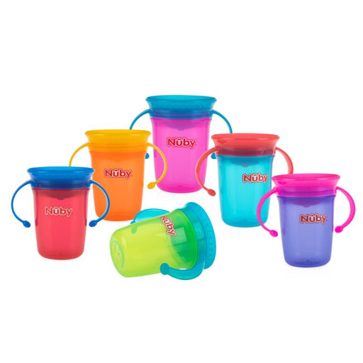 Nuby Vaso Antiderrame con Asa de agarre 8oz - Farmacias Arrocha