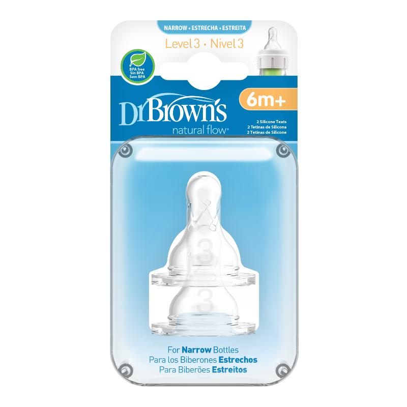 Dr Brown'S Tetinas Nivel 3 Standard 2 Pack - Farmacias Arrocha