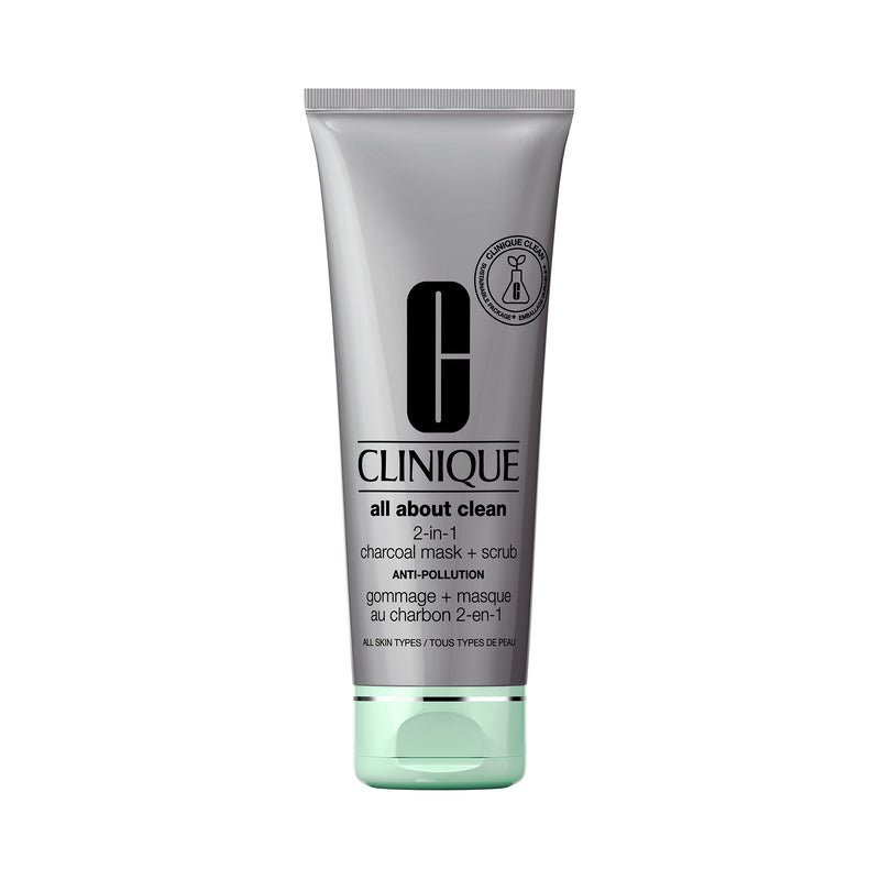 Clinique Crema Exfoliante + Mascarilla All About Clean™ Carbón 100 Ml - Farmacias Arrocha