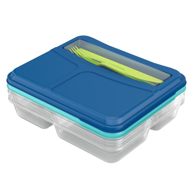 Set De 2 Envases Para Alimentos Con Cubiertos - Farmacias Arrocha