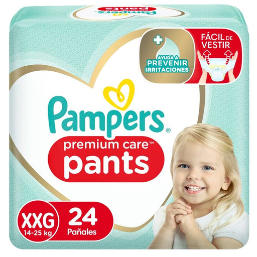 Pañales Pampers Premium Care Pants Talla XXG, 24 unidades - Farmacias Arrocha