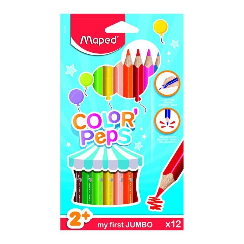Maped Lap Madera Colorpeb Maxi Blis 12Un - Farmacias Arrocha