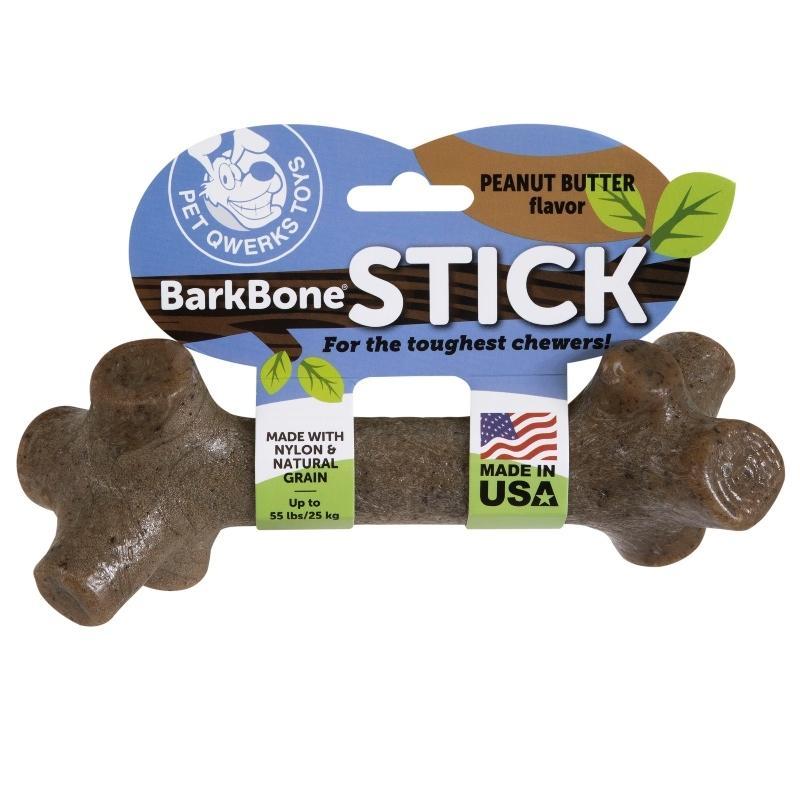Pet Qwerks Toys Barkbone Stick Mantequilla De Maní Large - Farmacias Arrocha
