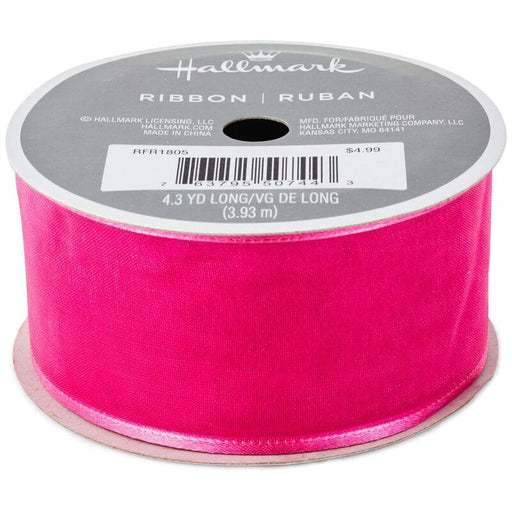 Hallmark Cinta Transparente Rosa Con Borde Satinado 1,5" - Farmacias Arrocha