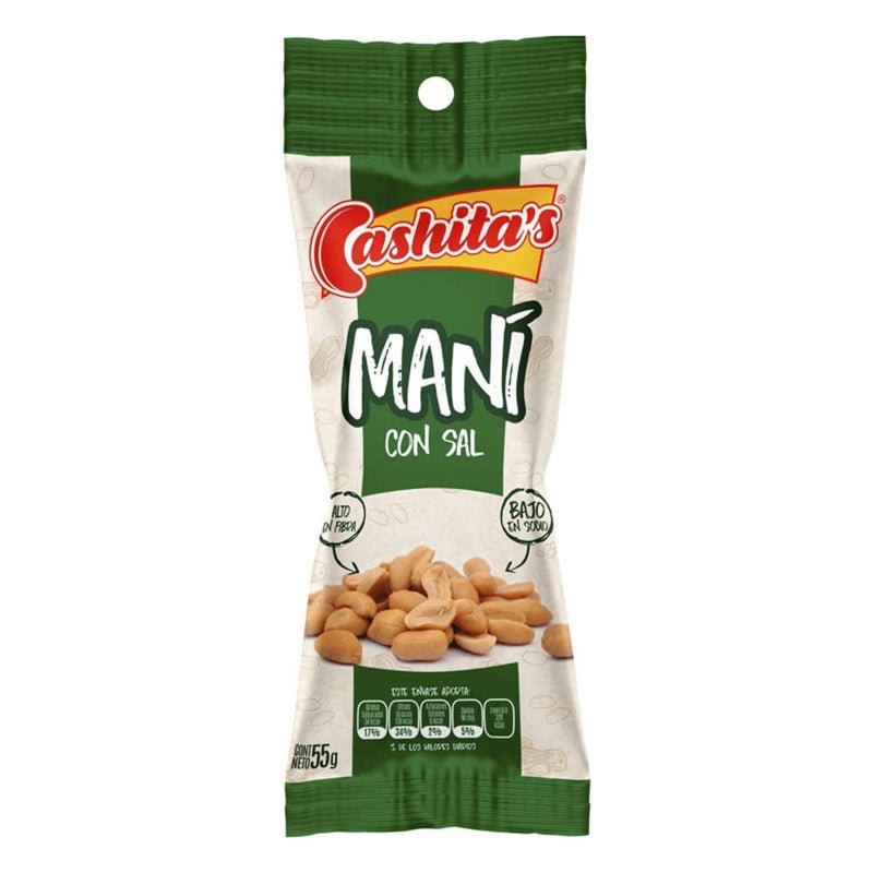 Cashitas Mani Con Sal Tubo 55Gr - Farmacias Arrocha