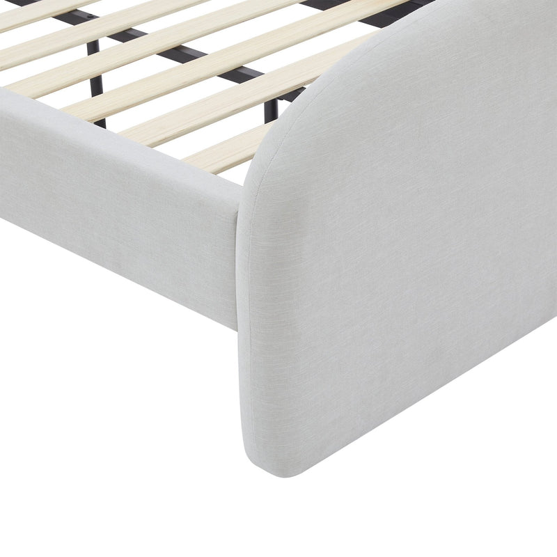 Cama tapizada Twin con respaldar curvo - Farmacias Arrocha