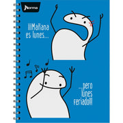 Norma Libreta Doble Espiral Grande Flork 5 Materials - Farmacias Arrocha