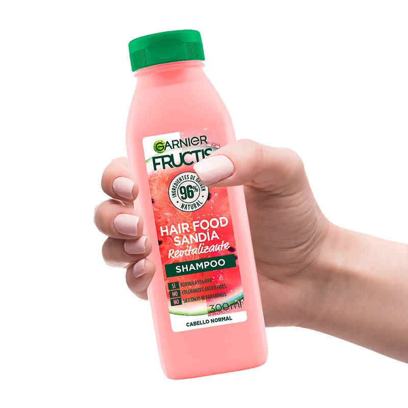 Garnier Fructis Hair Food Shampoo Sandía Revitalizante - 300 Ml - Farmacias Arrocha