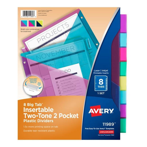 Avery Divisiones Plasticas De 2 Tonos - Farmacias Arrocha