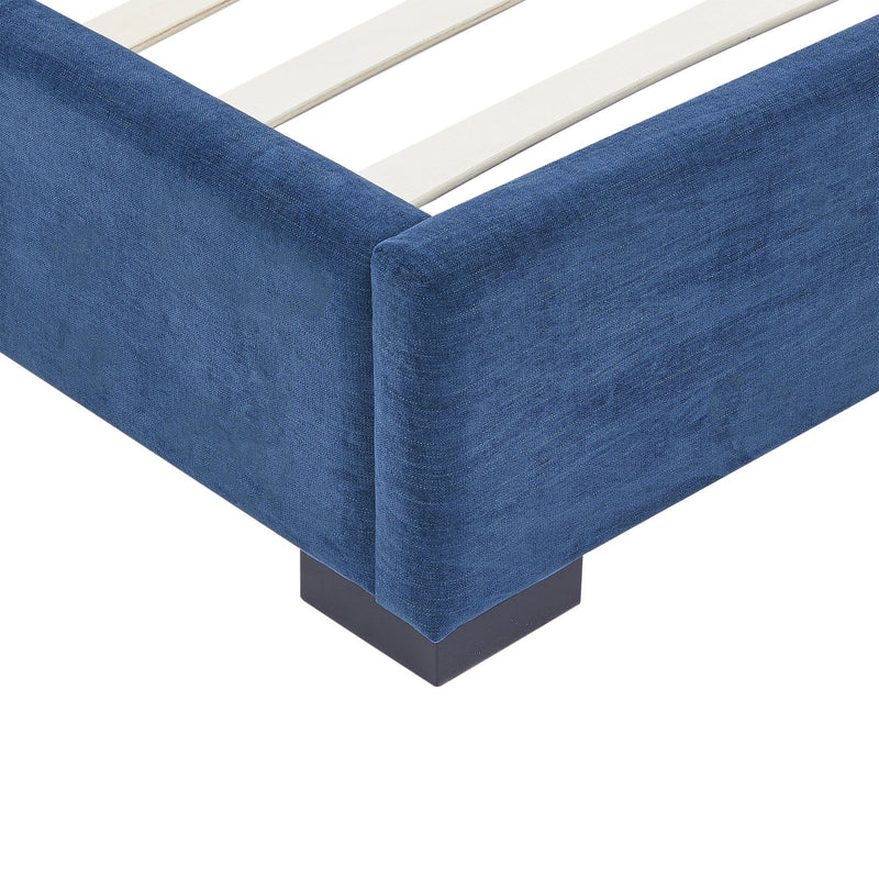 Cama con respaldar en líneas verticales Dk. Blue - Farmacias Arrocha