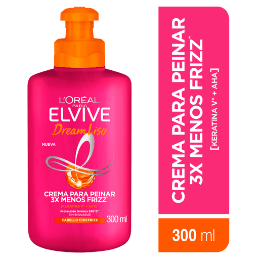 Crema Para Peinar Elvive Dream Liso L'OREAL PARIS 300 Ml - Farmacias Arrocha