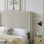Cama tapizada con respaldar en lateral Beige - Farmacias Arrocha