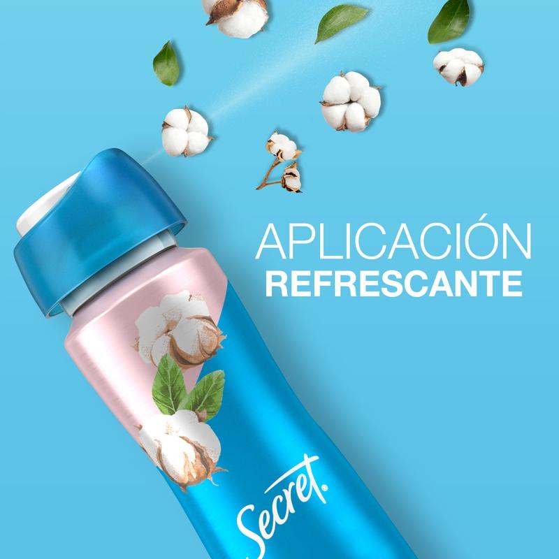Spray Antitranspirante Secret Powder Protect Cotton Seco 93 g / 150 ml - Farmacias Arrocha