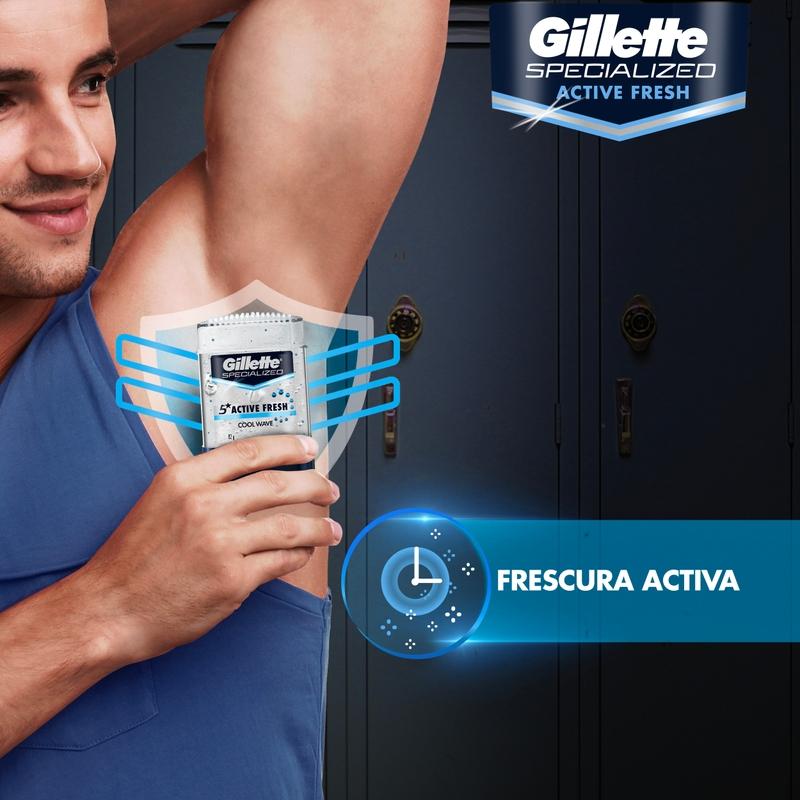 Gel Antitranspirante Gillette Specialized Cool Wave 82 g - Farmacias Arrocha