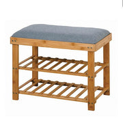 HomeStyle Bamboo Bench With Shoe Rack 60 X 29 X 45 Cm - Farmacias Arrocha