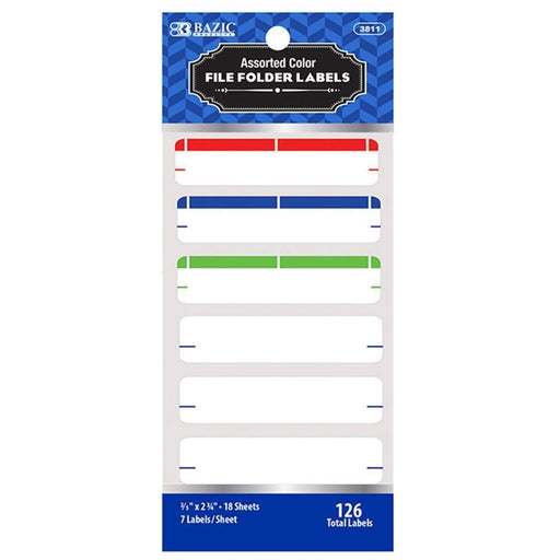 Bazic Etiqueta De Color Para Folder - Farmacias Arrocha