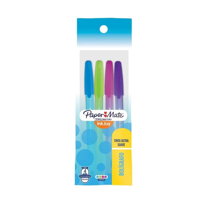 Paper Mate Bp 100 Surt Bolsa 4Und - Farmacias Arrocha