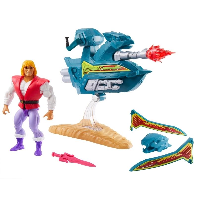 Masters of the Universe Origins, Jet Sled y Príncipe Adam - Farmacias Arrocha