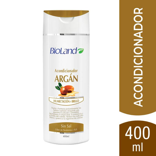 Bioland Acondicionador Argán Humectación y Brillo 400Ml - Farmacias Arrocha