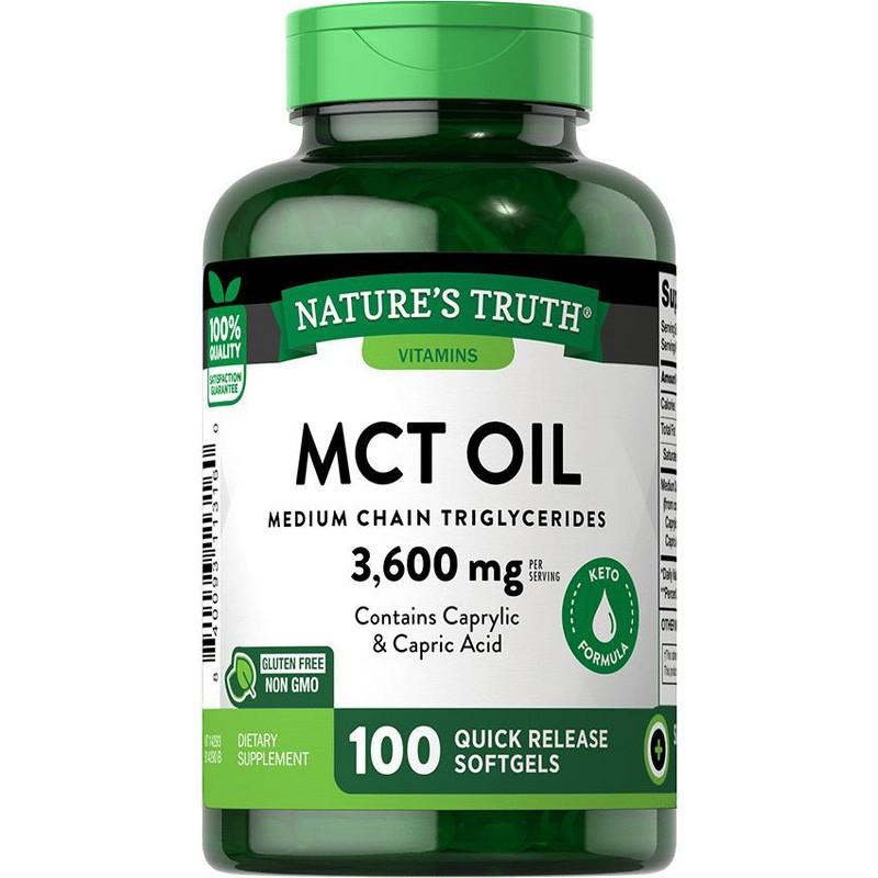 Nature'S Truth Mct Oil1200Mg Per 3 Serv(3600Mg)100Cap - Farmacias Arrocha