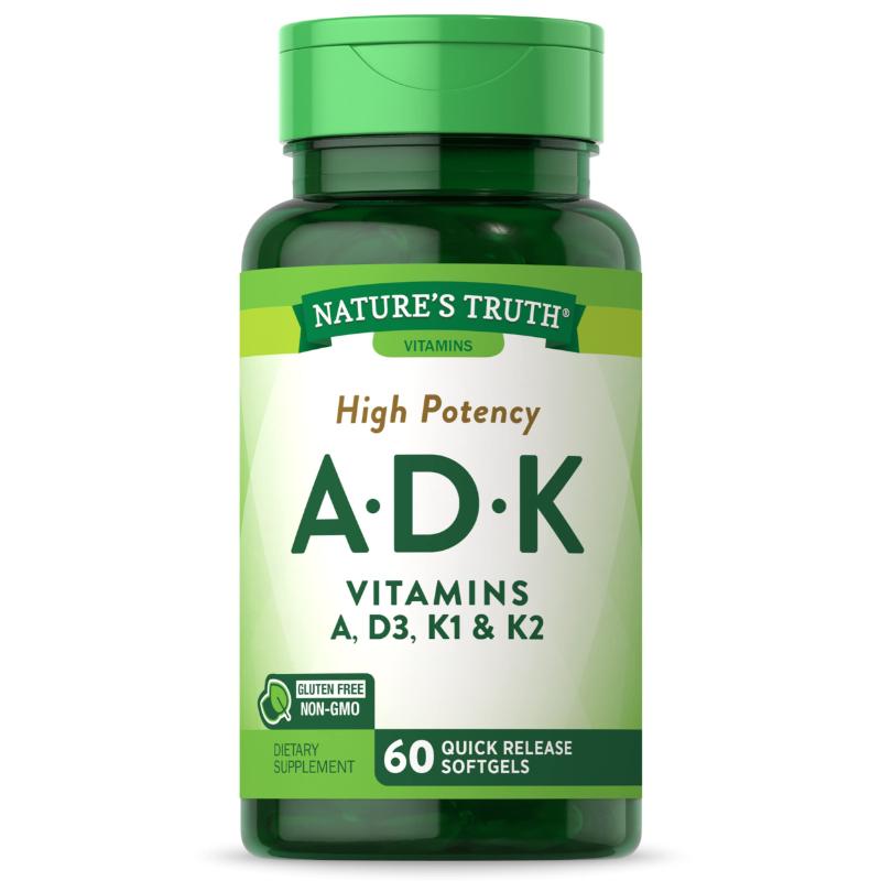 Nature'S Truth Vit Adk 60 Softgels - Farmacias Arrocha