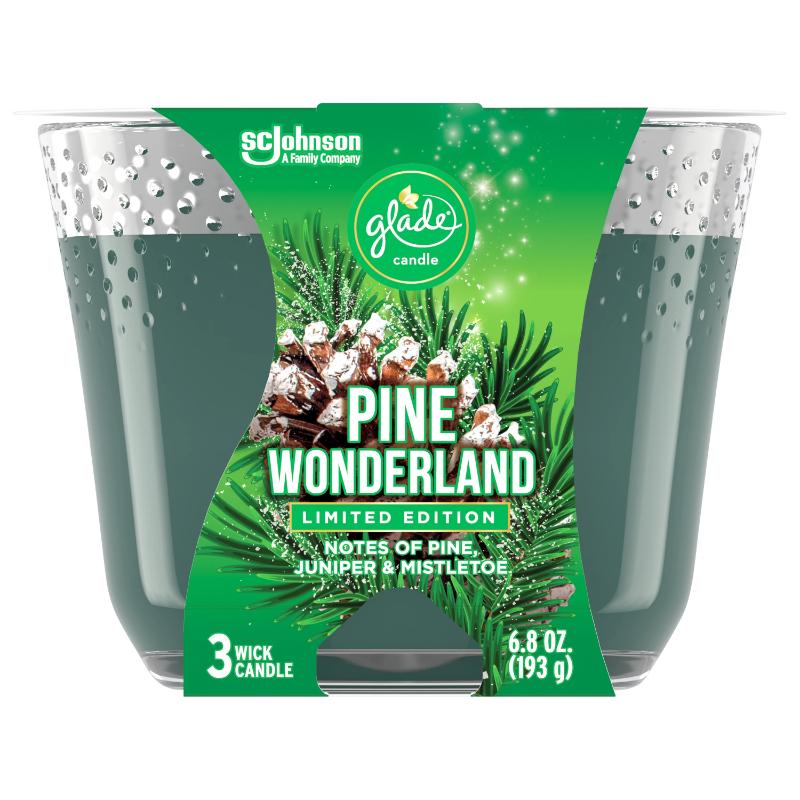 Glade 3Wick  Candle Pine Wonderland - Farmacias Arrocha