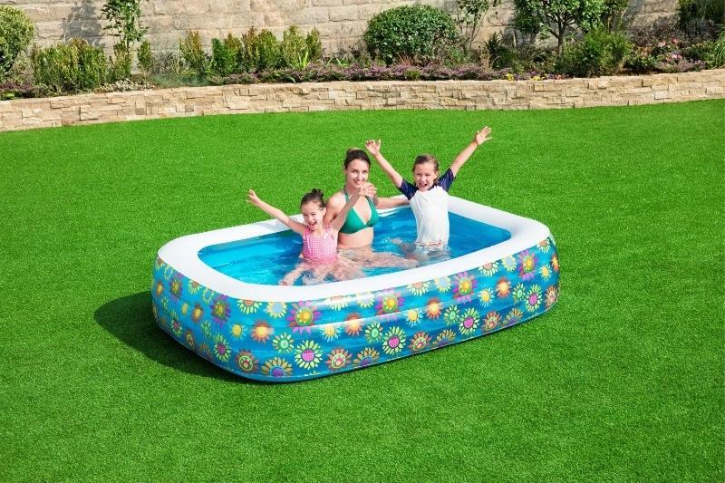 Bestway Piscina rectangular Floral 229x152x56cm - Farmacias Arrocha