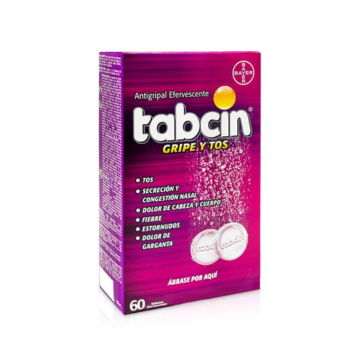 Tabcin Efervescente Gripe Y Tos 60 Tabl - Farmacias Arrocha