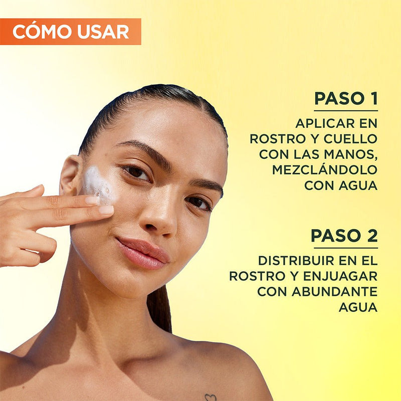 Garnier Express Aclara Gel Limpiador Vitamina C 150 ml - Farmacias Arrocha
