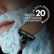 Repuesto para Máquina de afeitar Gillette Mach3 Carbono con 3 hojas, 4 uds - Farmacias Arrocha