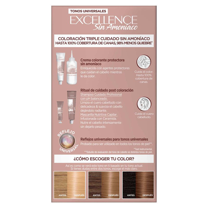 L'Oreal Tintura Permanente Excellence Sin Amoniaco - Farmacias Arrocha