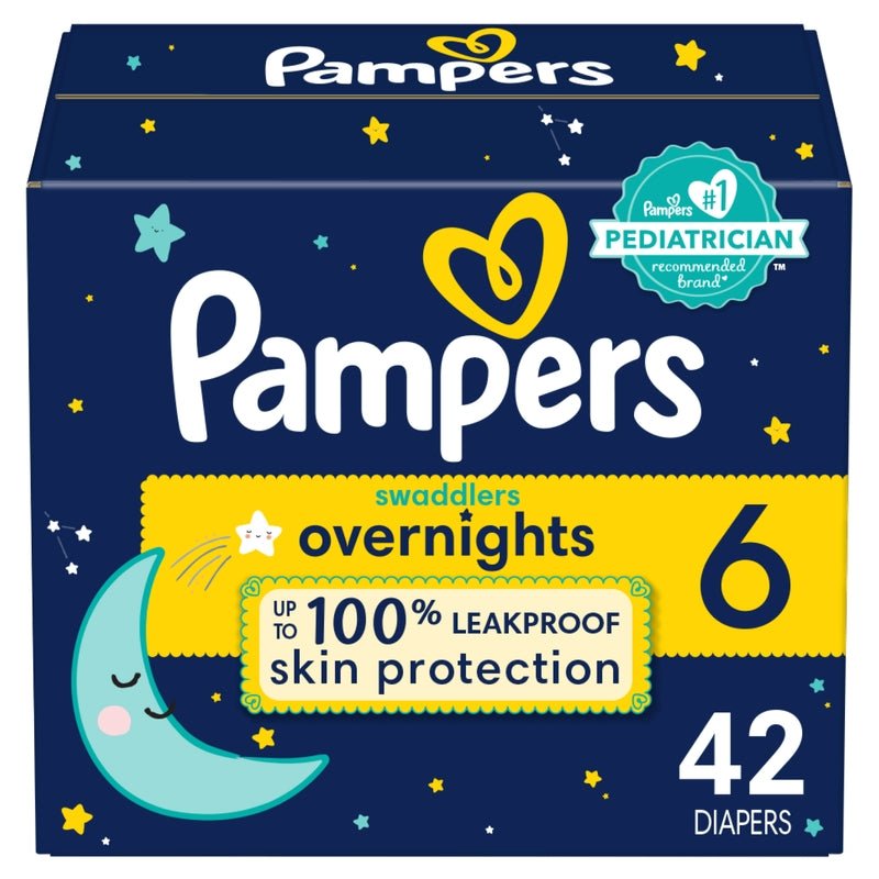 Pañales Pampers Swaddlers Overnight Talla 6, 42 unidades - Farmacias Arrocha
