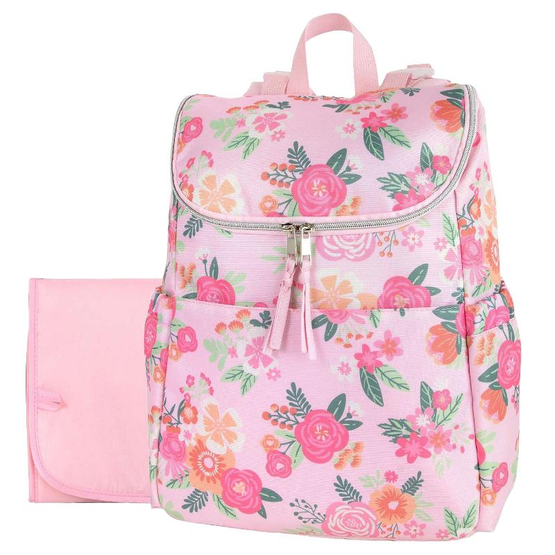 Baby Essential Pk Floral Bkpk Diaperbg - Farmacias Arrocha