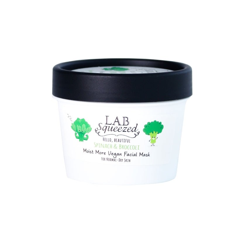 Lab Squeezed Spinach & Broccoli Moist More Vegan Facial Mask 100 Ml - Farmacias Arrocha