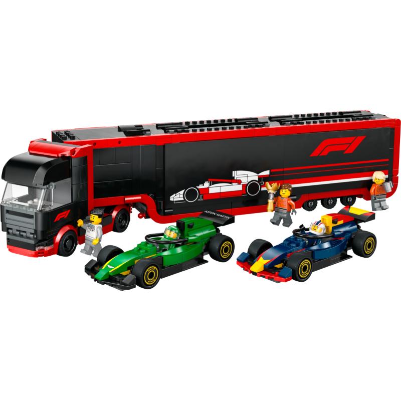 Lego City Camión de F1 con coches de F1 RB20 y AMR24 - Farmacias Arrocha