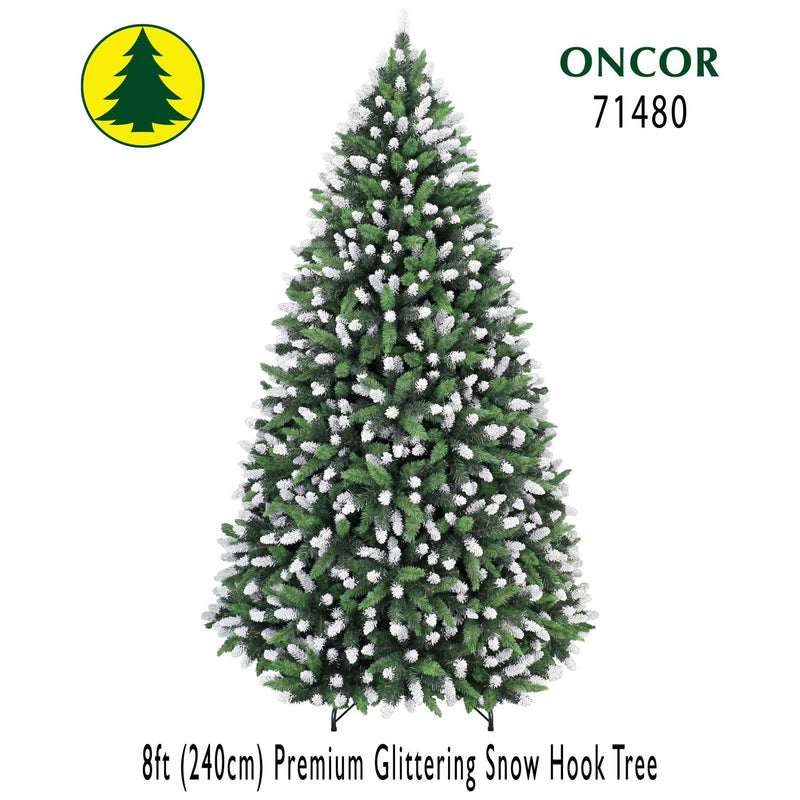 Árbol de 8' Premium Glittering Snow - Farmacias Arrocha