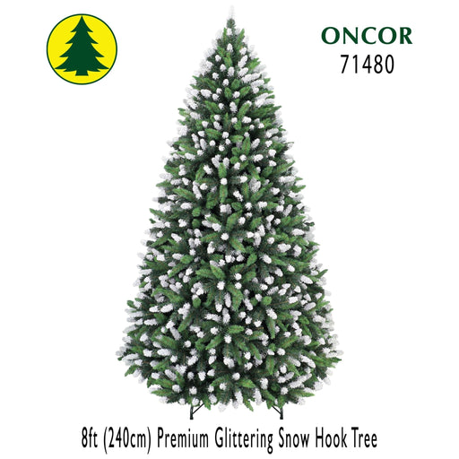 Árbol de 8' Premium Glittering Snow - Farmacias Arrocha