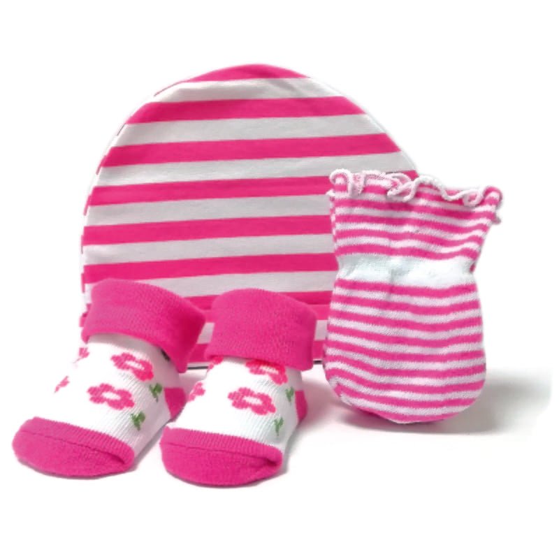 Set De Calcetines - Gorro y Guantes Para Bebé Flores - Farmacias Arrocha