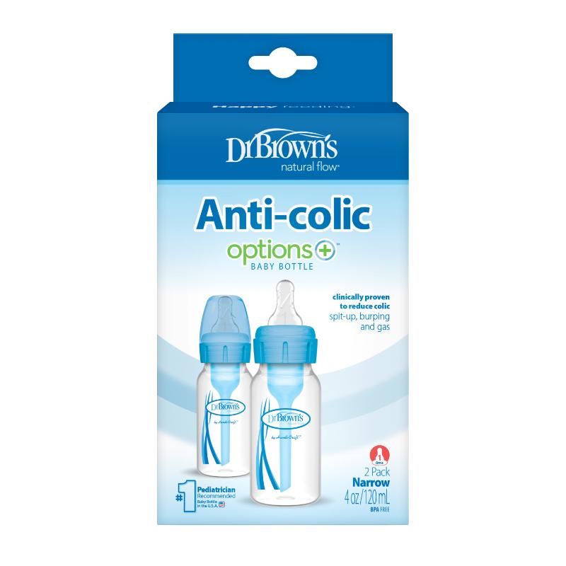 Dr Brown'S Set 2 Biberón Anti Cólico Cuello Estrecho 4oz - Farmacias Arrocha
