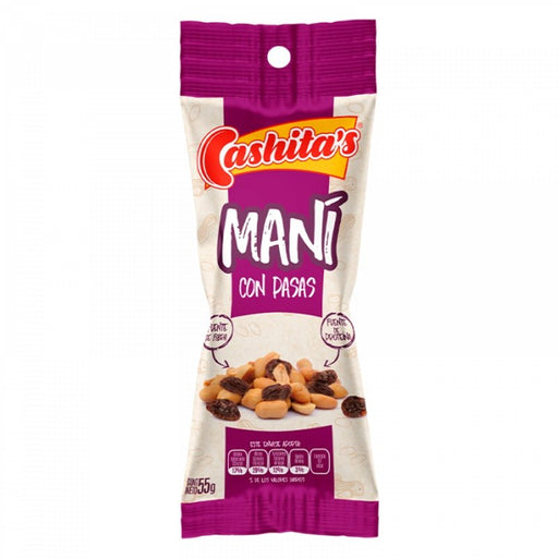 Cashitas Mani Con Pasas Tubo 55Gr - Farmacias Arrocha