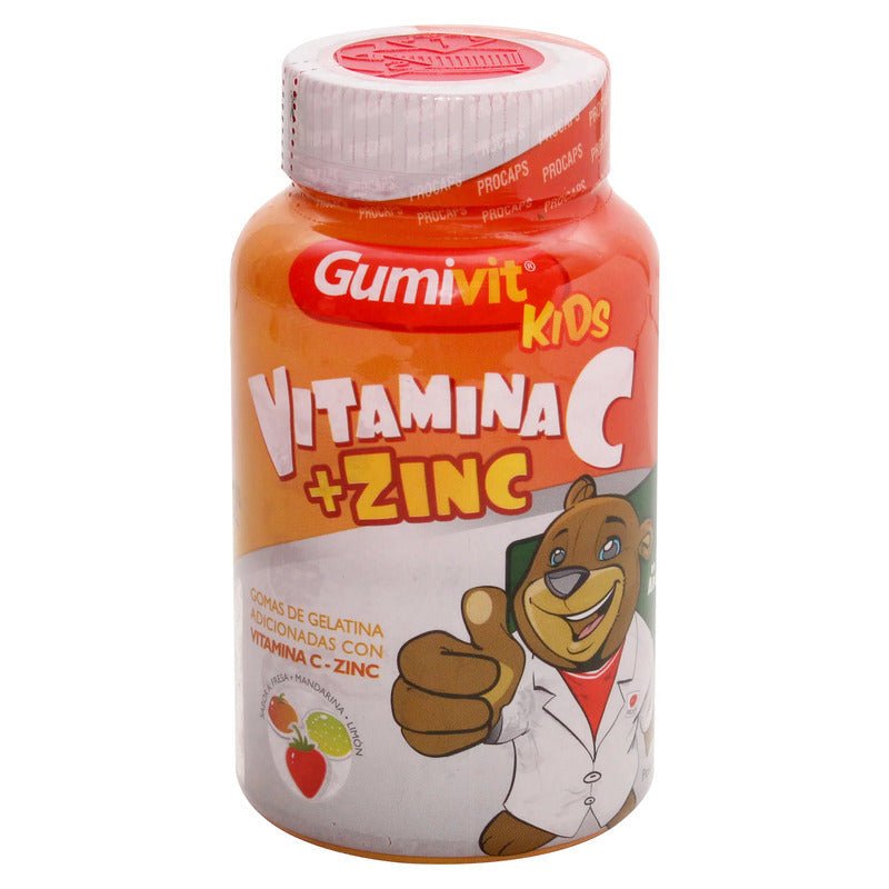 GumiVit C + Zinc Kids Frasco 60 Unidades - Farmacias Arrocha