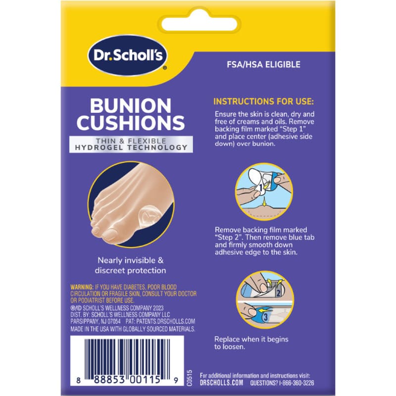 Dr. Scholl'S Hydrogel Bunion Cushion 5Ct - Farmacias Arrocha